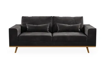 Copenhagen 2-sits Sammetssoffa - Mörkgrå - Products - Möbler - Soffa - Sammetssoffa