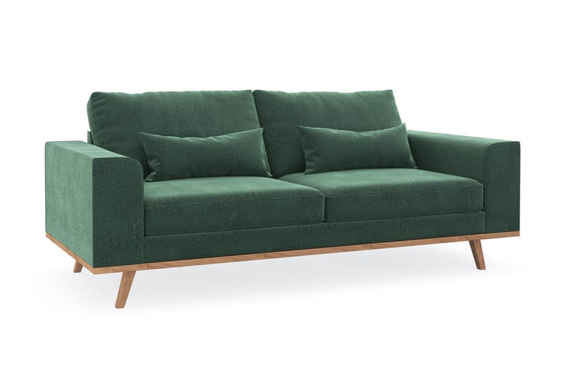 Copenhagen 2-sits Sammetssoffa - Mörkgrön - Products - Möbler - Soffa - Sammetssoffa