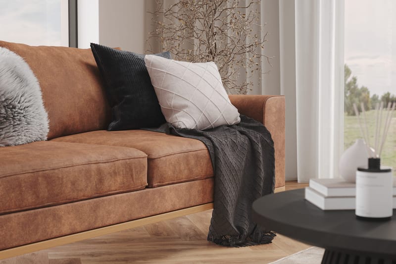 Copenhagen 2-sits Soffa i Konstläder - Brun - Products - Möbler - Soffa - 2 sits soffa