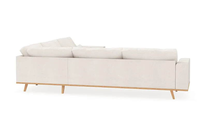 Copenhagen 6-sits L-formad Hörnsoffa i Bouclé - Vit - Products - Möbler - Soffa - Hörnsoffa