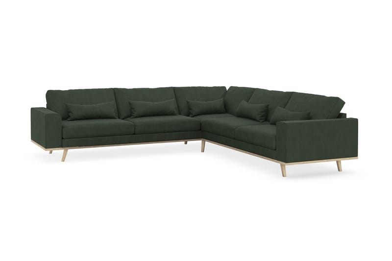 Copenhagen 6-sits L-formad Hörnsoffa i Manchester - Mörkgrön - Products - Möbler - Soffa - Hörnsoffa
