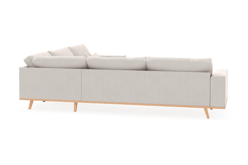 Copenhagen 6-sits L-formad Hörnsoffa i Sammet - Krämvit - Products - Möbler - Soffa - Sammetssoffa