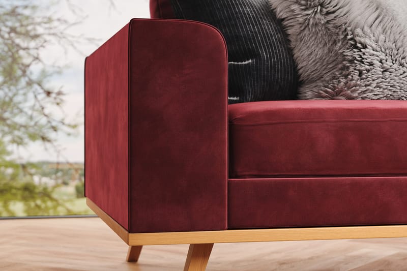 Copenhagen 6-sits L-formad Hörnsoffa i Sammet - Lila - Products - Möbler - Soffa - Sammetssoffa