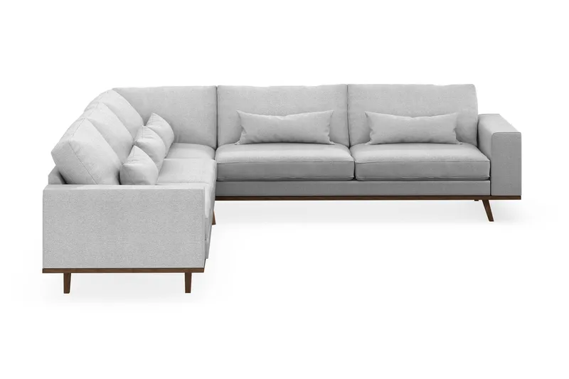 Copenhagen 6-sits L-formad Hörnsoffa i Tyg - Ljusgrå - Products - Möbler - Soffa - Hörnsoffa