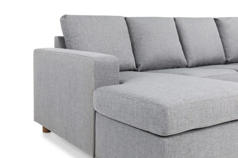Crazy 4-sits Högervänd U-formad Large Soffa med Divan och Schäslong i Tyg - Grå - Products - Möbler - Soffa - U-soffa
