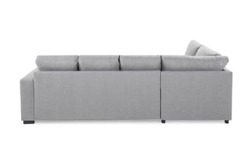 Crazy 4-sits Vänstervänd U-formad Large Soffa med Divan och Schäslong i Tyg - Grå - Products - Möbler - Soffa - U-soffa