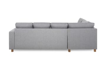 Crazy 4-sits Vänstervänd U-formad Large Soffa med Divan och Schäslong i Tyg - Grå - Products - Möbler - Soffa - U-soffa