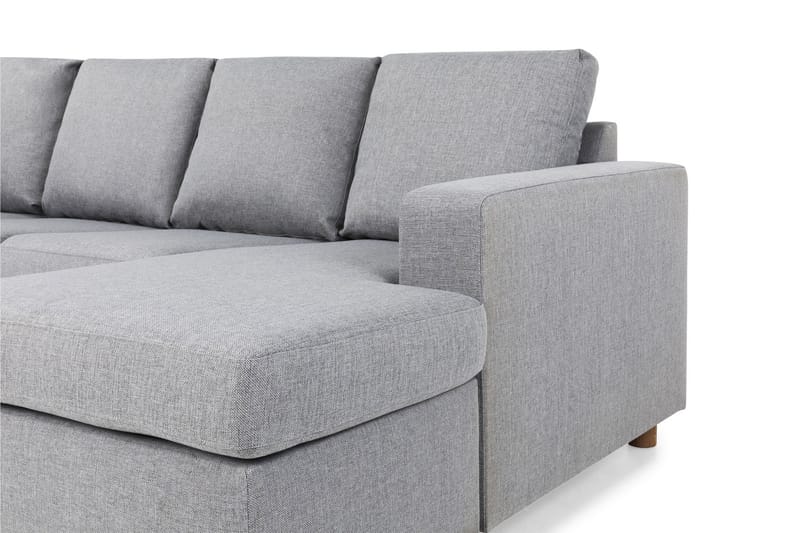 Crazy 4-sits Vänstervänd U-formad Large Soffa med Divan och Schäslong i Tyg - Grå - Products - Möbler - Soffa - U-soffa