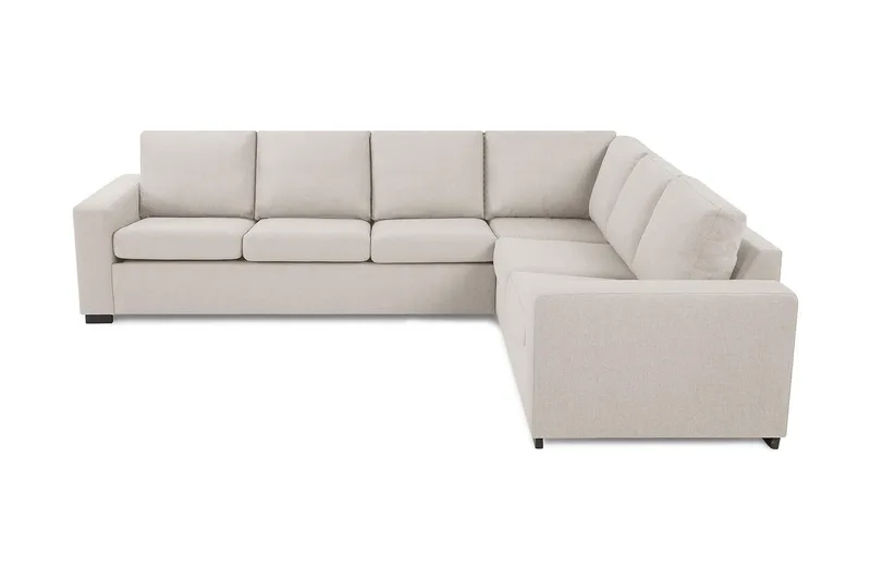 Crazy 5-sits Vändbar L-formad Large Hörnsoffa i Tyg, Beige