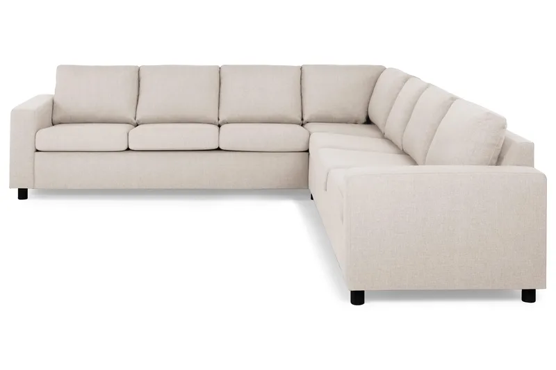 Crazy 6-sits Vändbar L-formad X-Large Hörnsoffa i Tyg - Beige - Products - Möbler - Soffa - Hörnsoffa