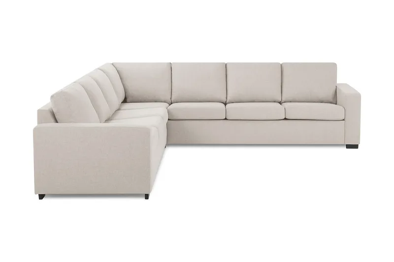 Crazy 6-sits Vändbar L-formad X-Large Hörnsoffa i Tyg - Beige - Products - Möbler - Soffa - Hörnsoffa