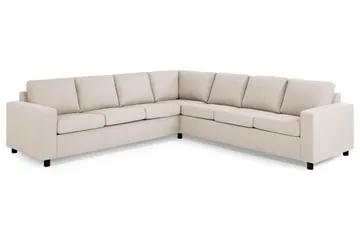 Crazy 6-sits Vändbar L-formad X-Large Hörnsoffa i Tyg - Beige - Products - Möbler - Soffa - Hörnsoffa