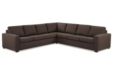 Crazy 6-sits Vändbar L-formad X-Large Hörnsoffa i Tyg - Brun - Products - Möbler - Soffa - Hörnsoffa