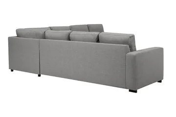 Crazy 6-sits Vändbar L-formad X-Large Hörnsoffa i Tyg - Grå - Products - Möbler - Soffa - Hörnsoffa