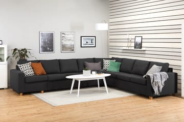 Crazy 7-sits Vändbar L-formad XX-Large Hörnsoffa i Tyg - Antracit - Products - Möbler - Soffa - Hörnsoffa