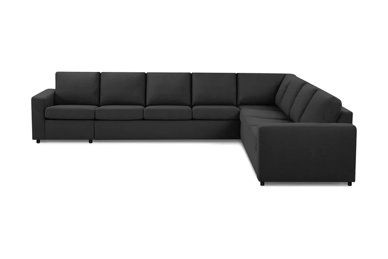 Crazy 7-sits Vändbar L-formad XX-Large Hörnsoffa i Tyg - Antracit - Products - Möbler - Soffa - Hörnsoffa