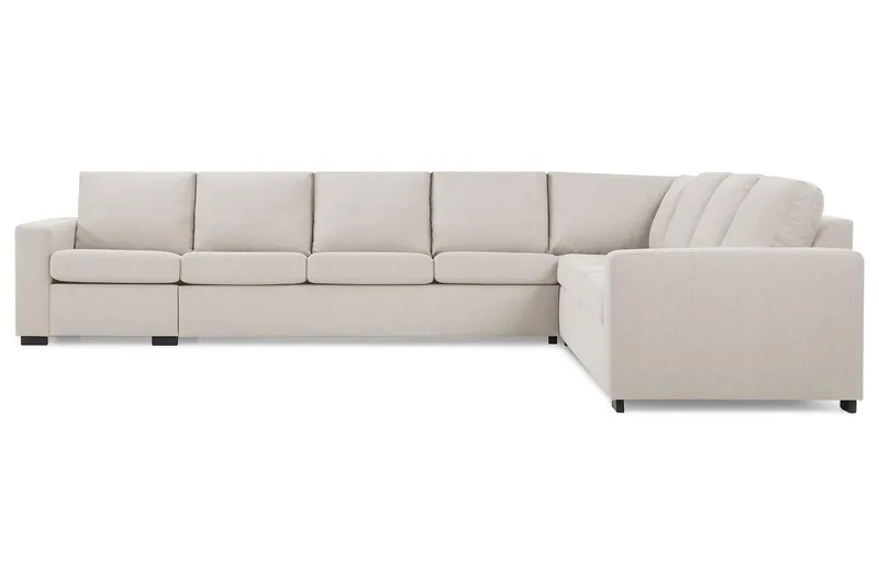 Crazy 7-sits Vändbar L-formad XX-Large Hörnsoffa i Tyg - Beige - Products - Möbler - Soffa - Hörnsoffa