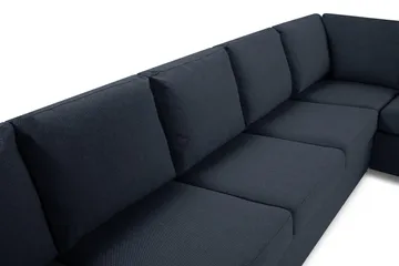 Crazy 7-sits Vändbar L-formad XX-Large Hörnsoffa i Tyg - Blå - Products - Möbler - Soffa - Hörnsoffa