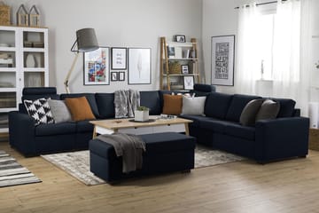 Crazy 7-sits Vändbar L-formad XX-Large Hörnsoffa i Tyg - Blå - Products - Möbler - Soffa - Hörnsoffa