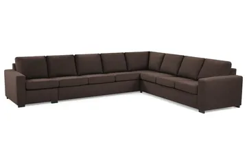 Crazy 7-sits Vändbar L-formad XX-Large Hörnsoffa i Tyg - Brun - Products - Möbler - Soffa - Hörnsoffa