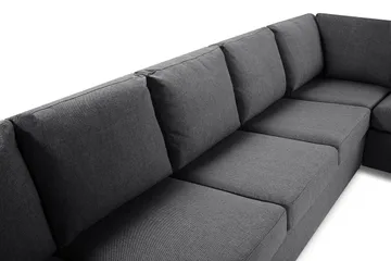 Crazy 7-sits Vändbar L-formad XX-Large Hörnsoffa i Tyg - Mörkgrå - Products - Möbler - Soffa - Hörnsoffa