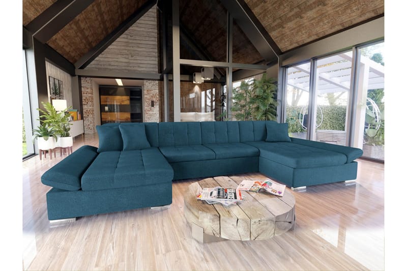 Dewitt Soffa Dubbeldivan 4-sits - Blå - Products - Möbler - Soffa - U-soffa