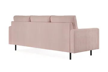 Peppe 3-sits Vändbar L-formad Divansoffa i Manchester - Rosa - Products - Möbler - Soffa - Divansoffa & schäslongsoffa - 3 sits soffa med divan