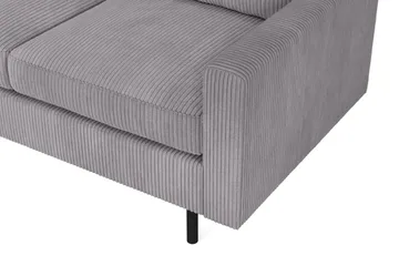Peppe 4-sits Vänstervänd L-formad Schäslongsoffa i Manchester - Mörkgrå - Products - Möbler - Soffa - Divansoffa & schäslongsoffa - 4 sits soffa med divan