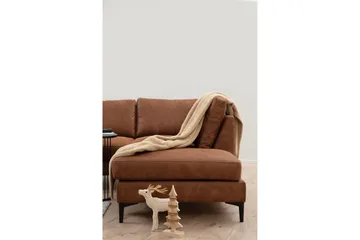 Svanabyn Soffa m. Divan och Schäslong 4-sits - Brun - Products - Möbler - Soffa - Divansoffa & schäslongsoffa - 4 sits soffa med divan
