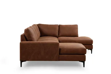 Svanabyn Soffa m. Divan och Schäslong 4-sits - Brun - Products - Möbler - Soffa - Divansoffa & schäslongsoffa - 4 sits soffa med divan