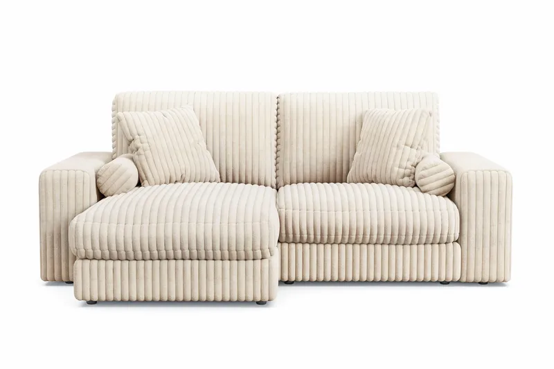 Arken Lyx 3-sits Vändbar L-formad Djup Divansoffa i Manchester, Beige