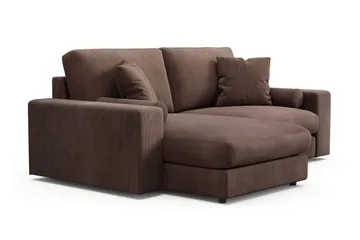 Arken Lyx 3-sits Vändbar L-formad Djup Divansoffa i Manchester - Brun - Products - Möbler - Soffa - Divansoffa & schäslongsoffa - 3 sits soffa med divan