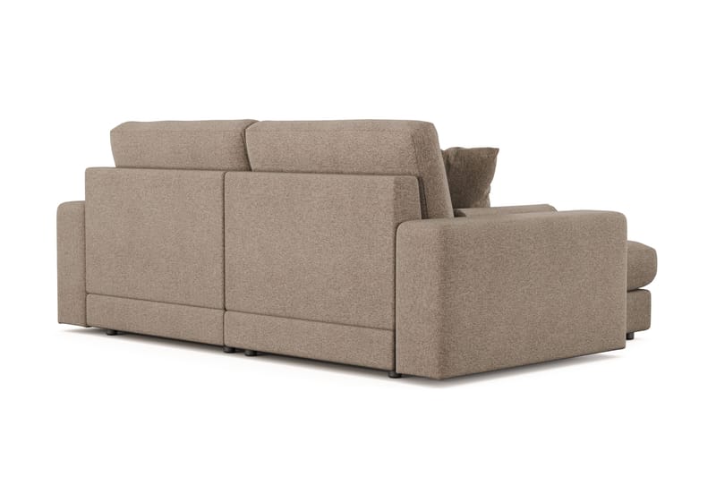 Arken Lyx 3-sits Vändbar L-formad Djup Divansoffa i Tyg - Brun - Products - Möbler - Soffa - Divansoffa & schäslongsoffa - 3 sits soffa med divan
