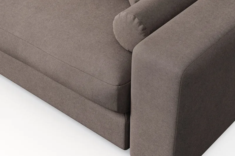 Arken Lyx 3-sits Vändbar L-formad Djup Divansoffa i Tyg - Brun - Products - Möbler - Soffa - Divansoffa & schäslongsoffa - 3 sits soffa med divan