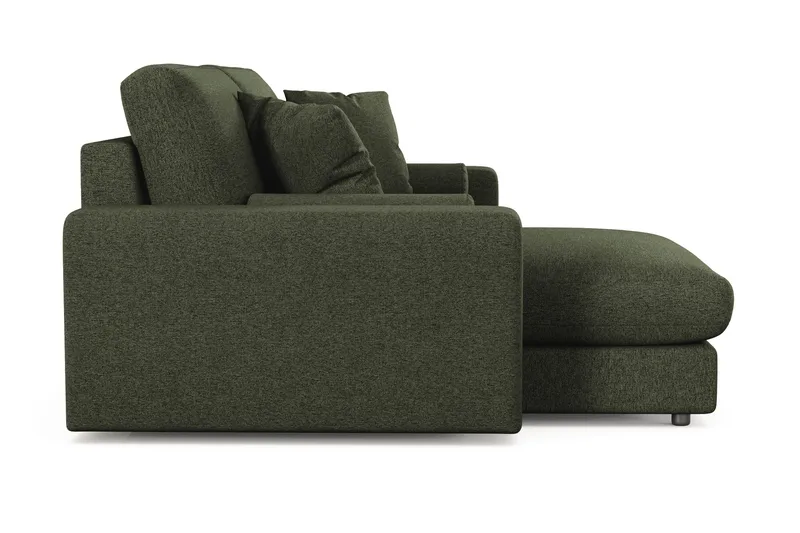 Arken Lyx 3-sits Vändbar L-formad Djup Divansoffa i Tyg - Grön - Products - Möbler - Soffa - Divansoffa & schäslongsoffa - 3 sits soffa med divan