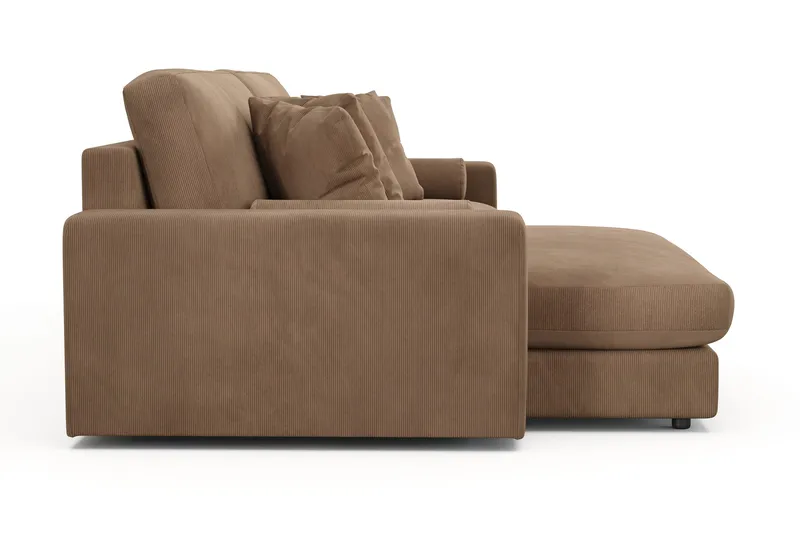 Arken Lyx 4-sits Vändbar L-formad Djup Divansoffa i Manchester - Brun - Products - Möbler - Soffa - Divansoffa & schäslongsoffa - 4 sits soffa med divan