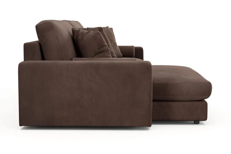 Arken Lyx 4-sits Vändbar L-formad Djup Divansoffa i Manchester - Brun - Products - Möbler - Soffa - Divansoffa & schäslongsoffa - 4 sits soffa med divan