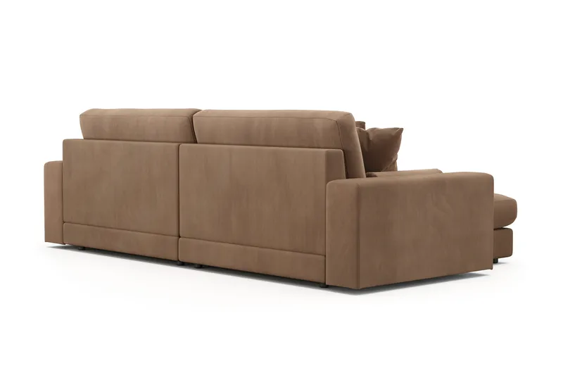 Arken Lyx 4-sits Vändbar L-formad Djup Divansoffa i Manchester - Brun - Products - Möbler - Soffa - Divansoffa & schäslongsoffa - 4 sits soffa med divan