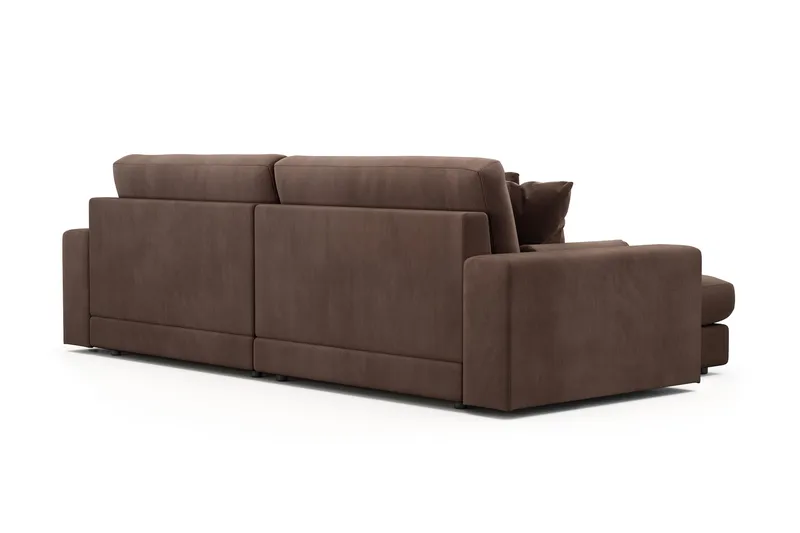 Arken Lyx 4-sits Vändbar L-formad Djup Divansoffa i Manchester - Brun - Products - Möbler - Soffa - Divansoffa & schäslongsoffa - 4 sits soffa med divan
