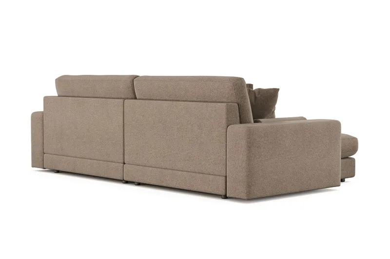 Arken Lyx 4-sits Vändbar L-formad Djup Divansoffa i Tyg - Brun - Products - Möbler - Soffa - Divansoffa & schäslongsoffa - 4 sits soffa med divan