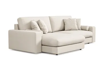 Arken Lyx 4-sits Vändbar L-formad Djup Divansoffa i Tyg - Ljusbeige - Products - Möbler - Soffa - Divansoffa & schäslongsoffa - 4 sits soffa med divan