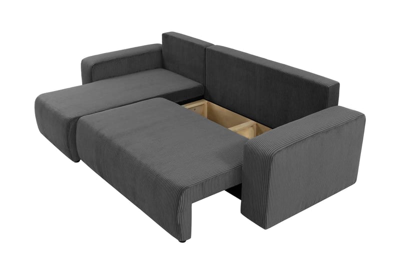 Barile Soffa med Divan 3-sits - Grå - Products - Möbler - Soffa - Divansoffa & schäslongsoffa - 3 sits soffa med divan