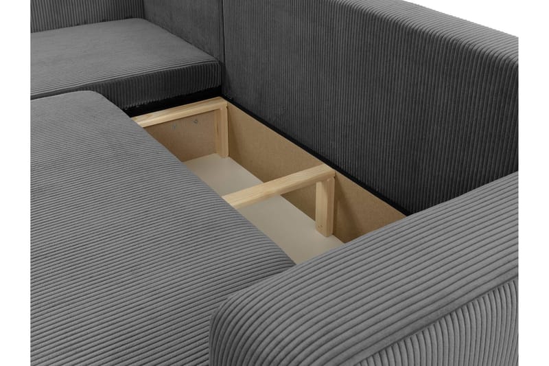 Barile Soffa med Divan 3-sits - Grå - Products - Möbler - Soffa - Divansoffa & schäslongsoffa - 3 sits soffa med divan