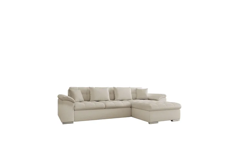 Camior Soffa med Divan 3-sits - Beige - Products - Möbler - Soffa - Divansoffa & schäslongsoffa - 3 sits soffa med divan