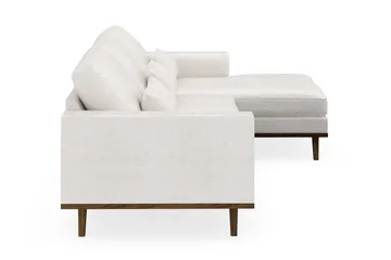 Copenhagen 4-sits Högervänd L-formad Divansoffa i Bouclé - Vit - Products - Möbler - Soffa - Divansoffa & schäslongsoffa - 4 sits soffa med divan
