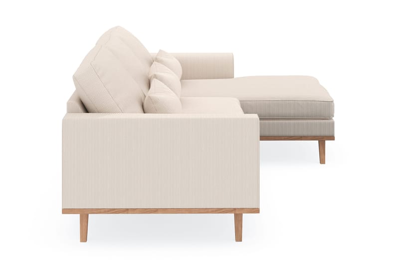 Copenhagen 4-sits Högervänd L-formad Divansoffa i Manchester - Beige - Products - Möbler - Soffa - Divansoffa & schäslongsoffa - 4 sits soffa med divan