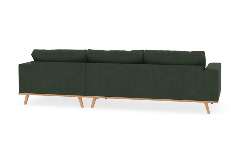 Copenhagen 4-sits Högervänd L-formad Divansoffa i Manchester - Mörkgrön - Products - Möbler - Soffa - Divansoffa & schäslongsoffa - 4 sits soffa med divan