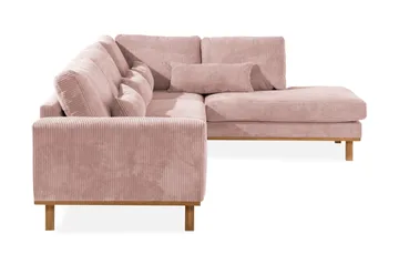 Copenhagen 4-sits Högervänd L-formad Divansoffa i Manchester - Rosa - Products - Möbler - Soffa - Divansoffa & schäslongsoffa - 4 sits soffa med divan