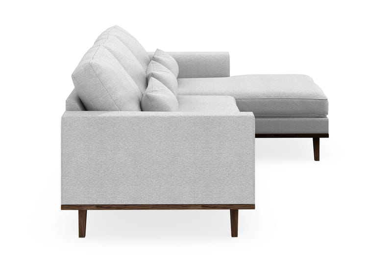 Copenhagen 4-sits Högervänd L-formad Divansoffa i Tyg - Ljusgrå - Products - Möbler - Soffa - Divansoffa & schäslongsoffa - 4 sits soffa med divan