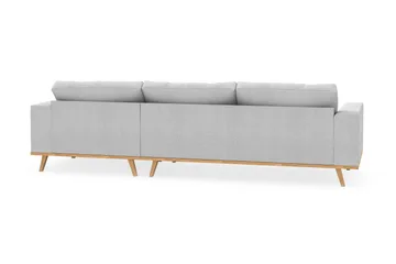 Copenhagen 4-sits Högervänd L-formad Divansoffa i Tyg - Ljusgrå - Products - Möbler - Soffa - Divansoffa & schäslongsoffa - 4 sits soffa med divan